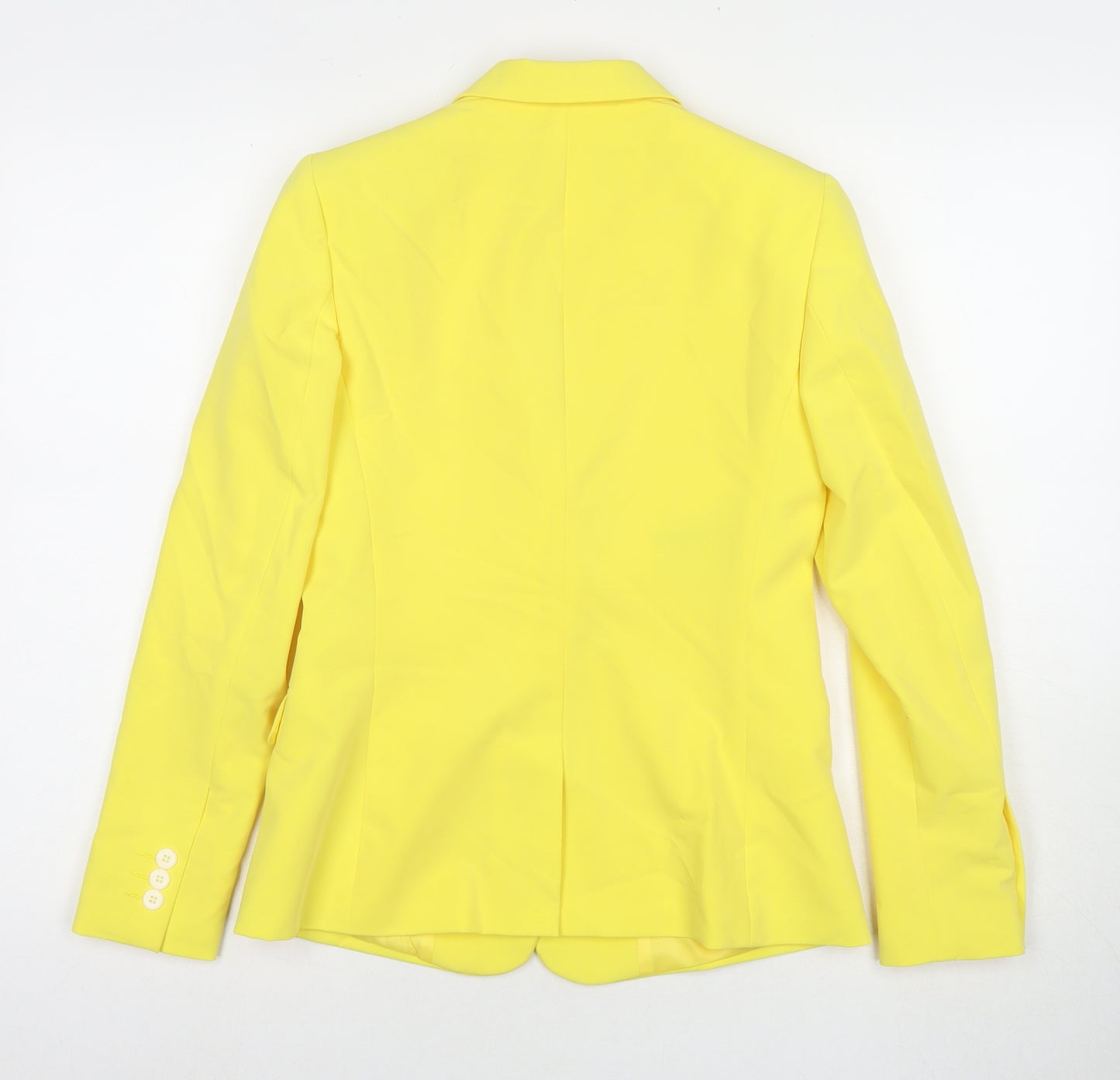 Topshop Womens Yellow Jacket Blazer Size 6 Button