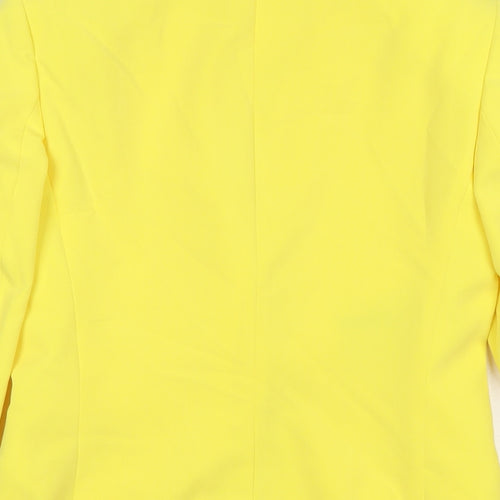 Topshop Womens Yellow Jacket Blazer Size 6 Button
