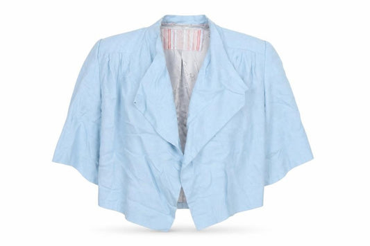 Front view of Damsel in a Dress women’s blue jacket blazer, size UK 12