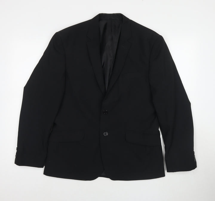 Taylor & Wright Mens Black Polyester Jacket Suit Jacket Size 40 Regular