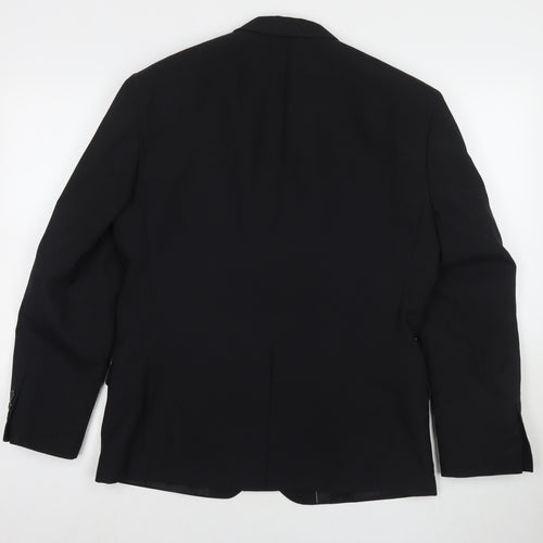 Taylor & Wright Mens Black Polyester Jacket Suit Jacket Size 40 Regular