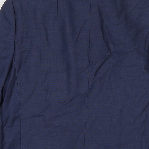 Marks and Spencer Mens Blue Wool Jacket Suit Jacket Size 38 Regular