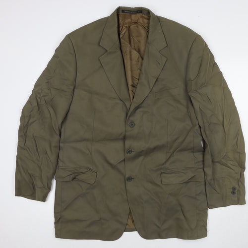 Marks and Spencer Mens Brown Lyocell Jacket Suit Jacket Size 44 Regular
