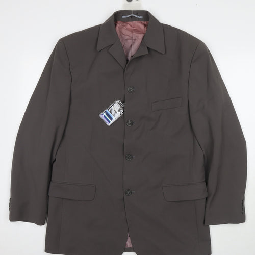 Willson Mens Brown Polyester Jacket Suit Jacket Size 40 Regular