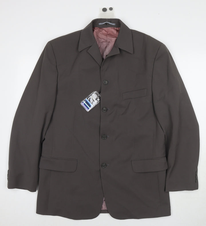 Willson Mens Brown Polyester Jacket Suit Jacket Size 40 Regular