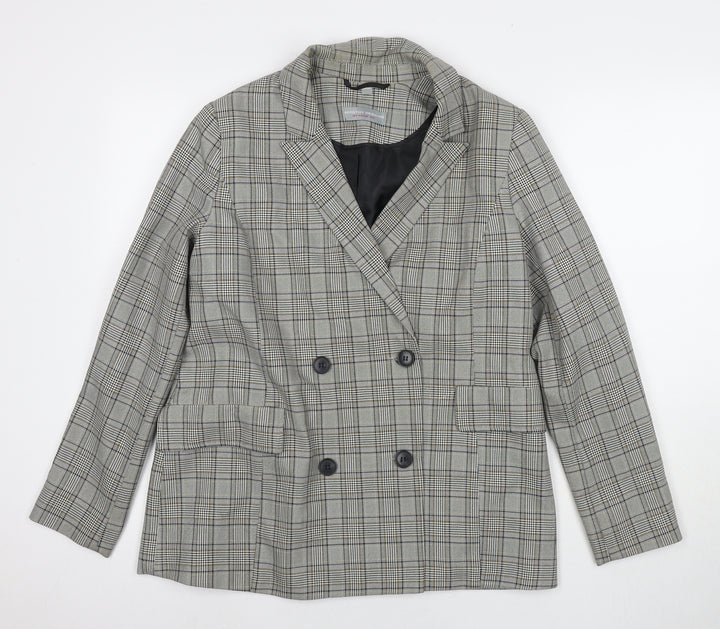 Dorothy Perkins Womens Beige Jacket Blazer Size 8 Button