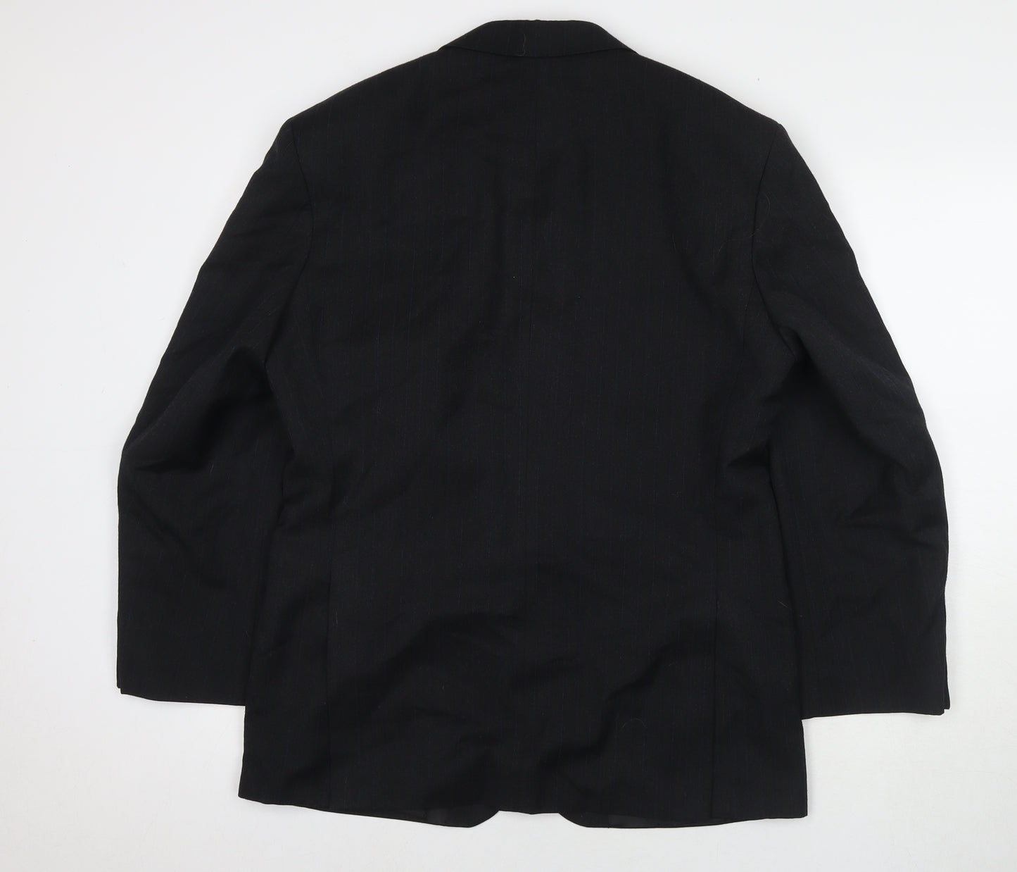 Marks and Spencer Mens Black Polyester Jacket Suit Jacket Size 40 Regular