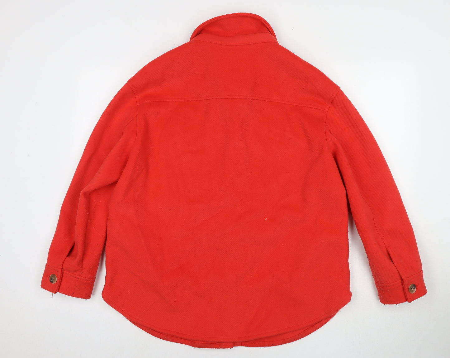 Marks and Spencer Womens Red Overcoat Coat Size 14 Button