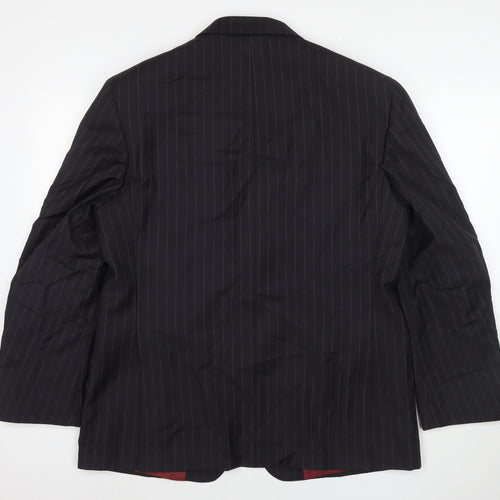 Marks and Spencer Mens Black Wool Jacket Suit Jacket Size 42 Regular