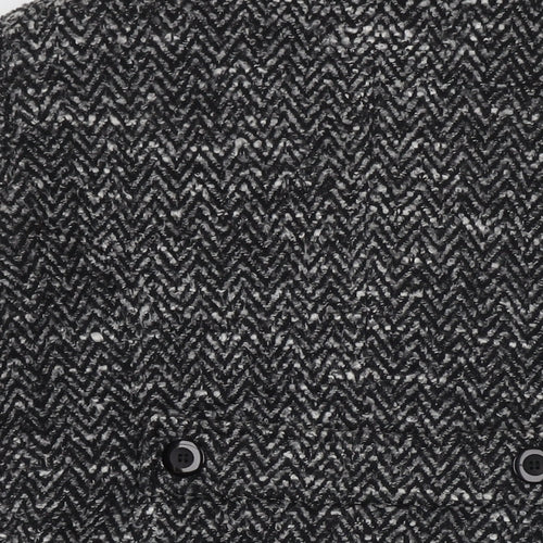 Cotswold Collections Womens Black Overcoat Coat Size 12 Button
