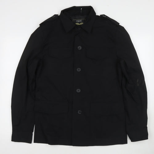 NEXT Womens Black Jacket Size M Button