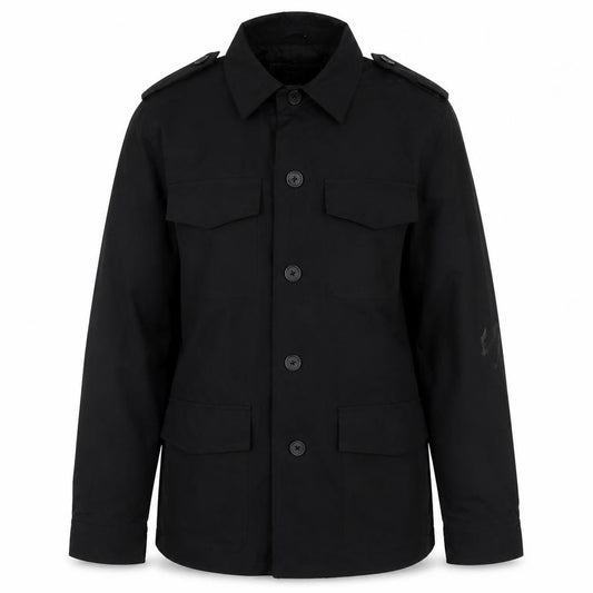 Front view of Next women’s black jacket, size M, button