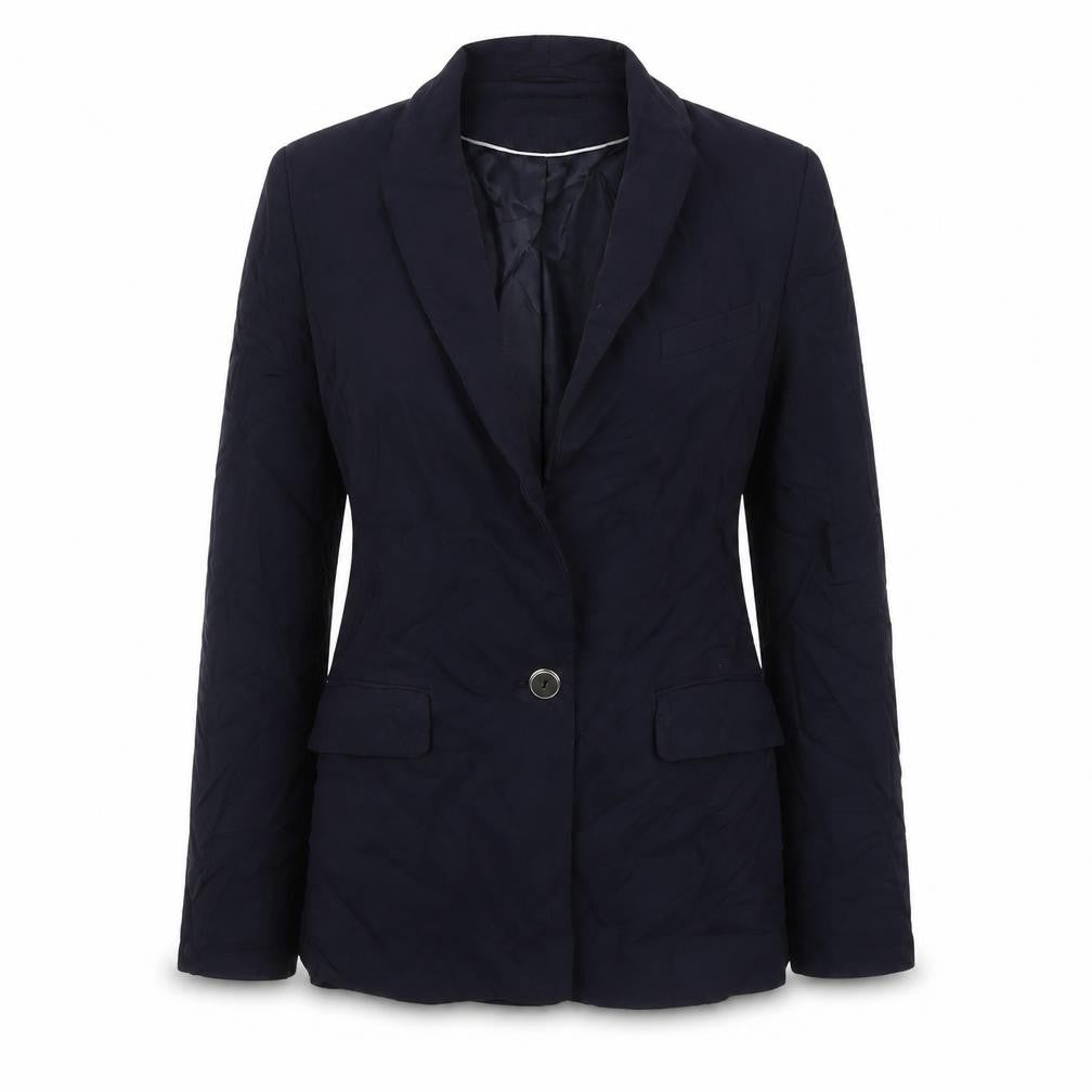 H&M Womens Blue Jacket Blazer Size 6 Button