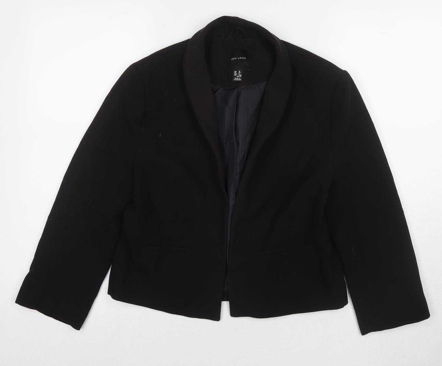 New Look Womens Black Jacket Blazer Size 12