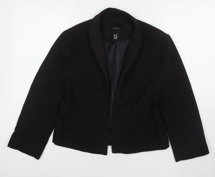 New Look Womens Black Jacket Blazer Size 12