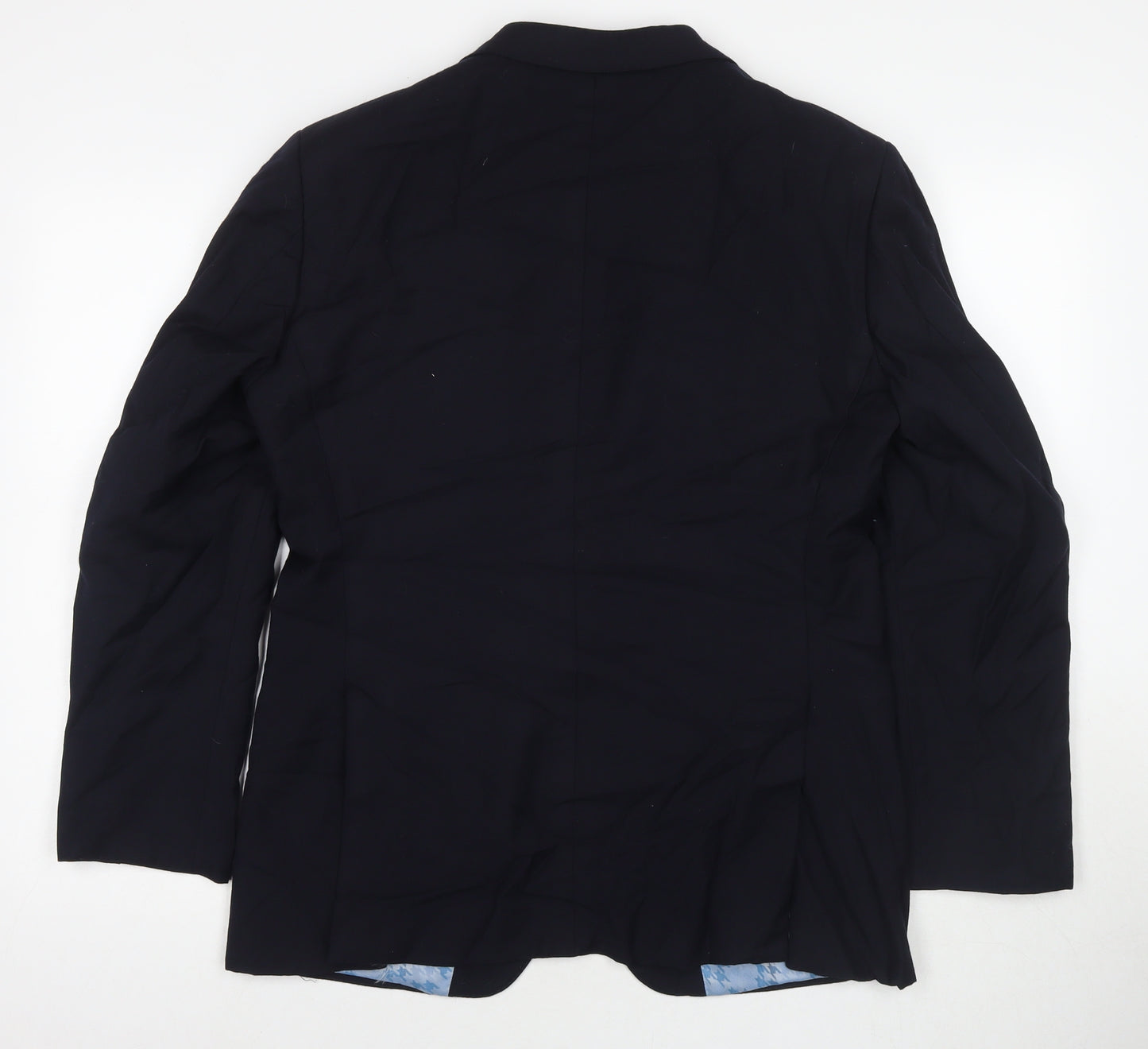 Marks and Spencer Mens Blue Wool Jacket Suit Jacket Size 38 Regular