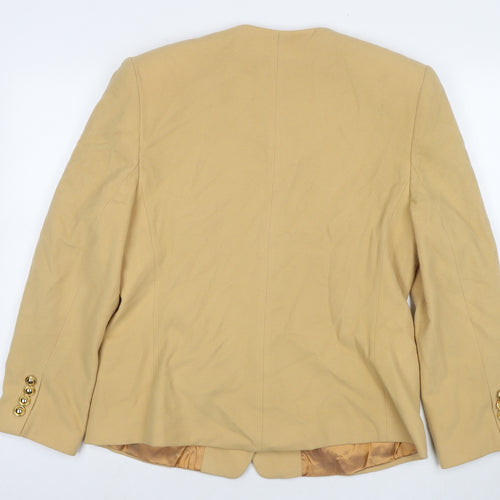 St Michael Womens Beige Pea Coat Coat Size 16 Button
