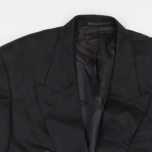 Marks and Spencer Mens Grey Polyester Jacket Suit Jacket Size 44 Regular