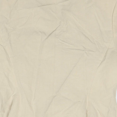 Richards Womens Beige Jacket Blazer Size 14 Button