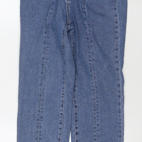 Stradivarius Womens Blue Cotton Skinny Jeans Size 10 L27 in Regular Zip