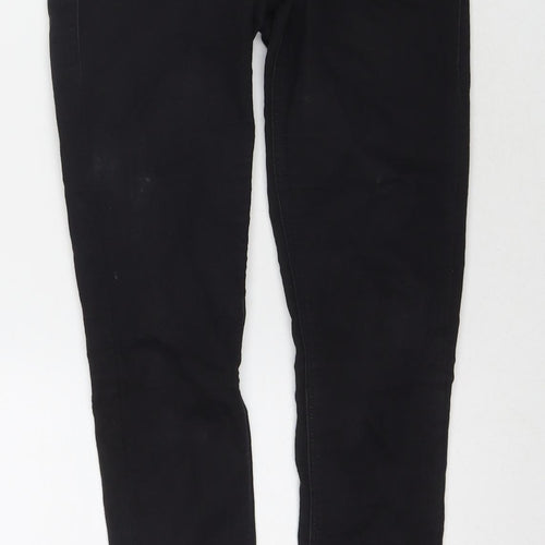 Topshop Womens Black Cotton Skinny Jeans Size 28 in L32 in Regular Zip