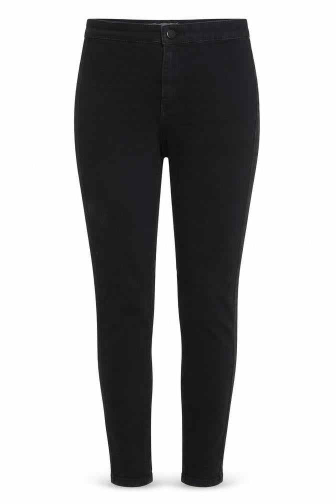 Topshop Womens Black Cotton Skinny Jeans Size 28 in L32 in Regular Zip