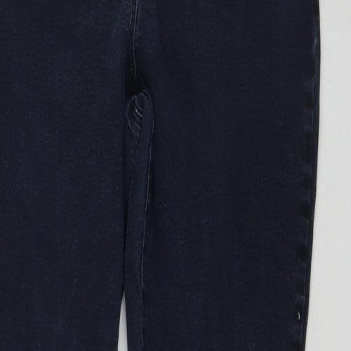 Monsoon Womens Blue Cotton Bootcut Jeans Size 10 L29 in Regular Zip