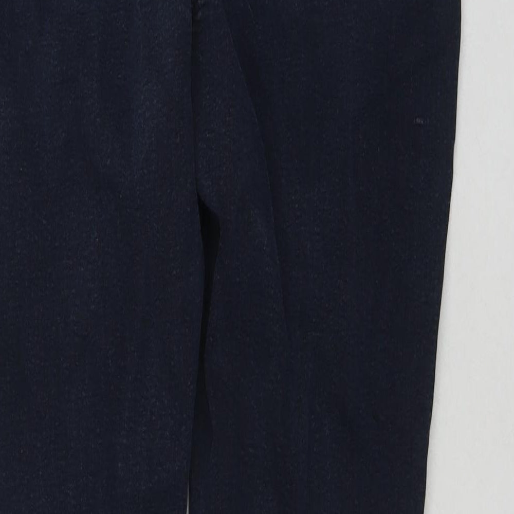 Monsoon Womens Blue Cotton Bootcut Jeans Size 10 L29 in Regular Zip