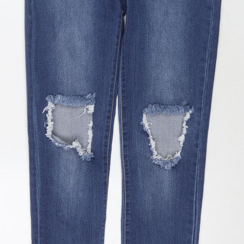 Fashion Nova Womens Blue Cotton Skinny Jeans Size 29 in L34 in Regular Zip