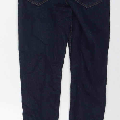 NEXT Boys Blue Cotton Skinny Jeans Size 9 Months L24 in Regular Zip