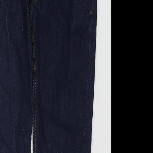 NEXT Boys Blue Cotton Skinny Jeans Size 9 Months L24 in Regular Zip