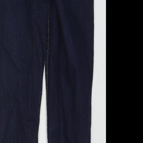 NEXT Boys Blue Cotton Skinny Jeans Size 9 Months L24 in Regular Zip