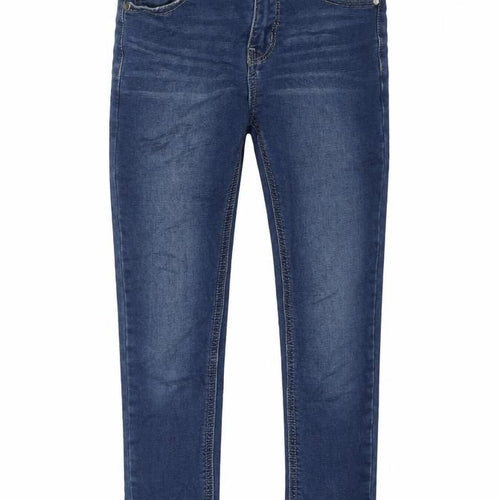 NEXT Boys Blue Cotton Skinny Jeans Size 9 Months L22 in Regular Zip