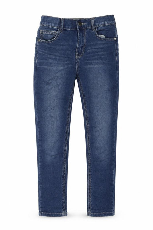 NEXT Boys Blue Cotton Skinny Jeans Size 9 Months L22 in Regular Zip