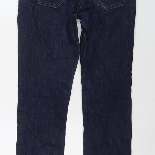Topshop Womens Blue Cotton Skinny Jeans Size 26 L30 in Regular Zip