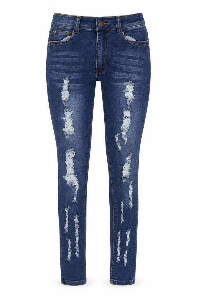 Fashion Nova Womens Blue Cotton Skinny Jeans Size 24 in L30 in Regular Zip