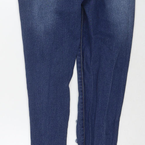Fashion Nova Womens Blue Cotton Skinny Jeans Size 24 in L30 in Regular Zip