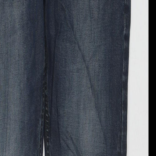 NEXT Mens Blue Cotton Skinny Jeans Size 32 in L32 in Regular Zip