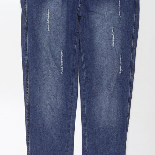Voir Jeans Womens Blue Cotton Jegging Jeans Size L L28 in Regular Zip