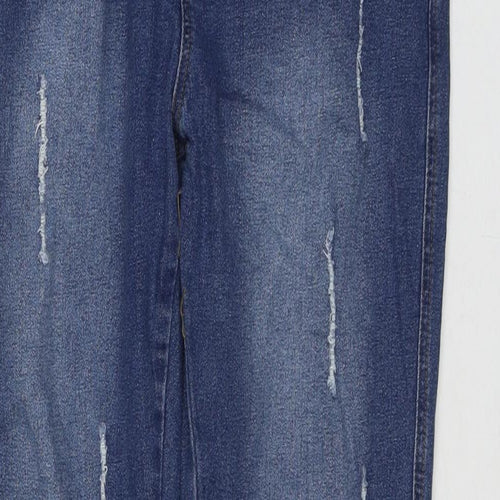 Voir Jeans Womens Blue Cotton Jegging Jeans Size L L28 in Regular Zip
