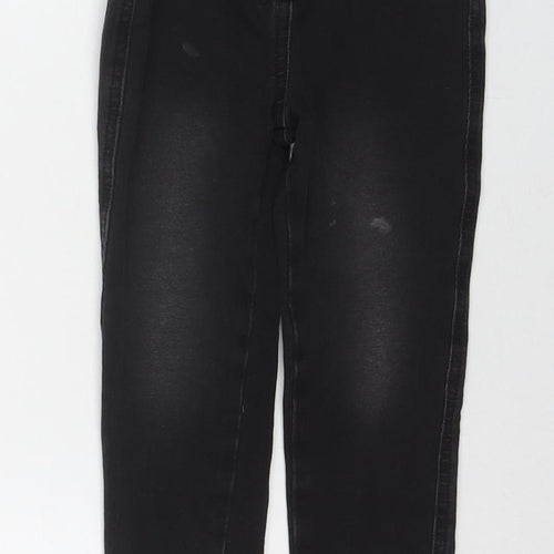 Matalan Girls Black Cotton Jegging Jeans Size 4-5 Years Regular Pullover