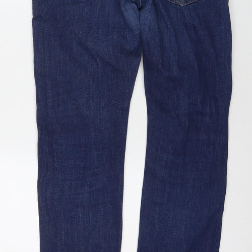 Onfire Mens Blue Polyester Blend Straight Jeans Size 34 in L32 in Regular Zip