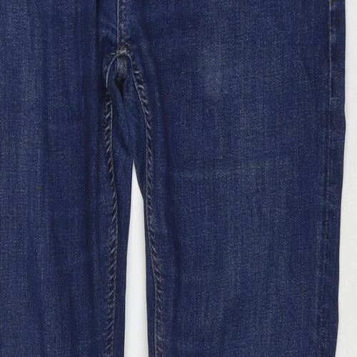 Onfire Mens Blue Polyester Blend Straight Jeans Size 34 in L32 in Regular Zip