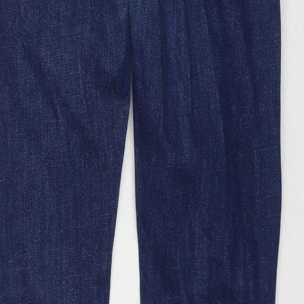 Onfire Mens Blue Polyester Blend Straight Jeans Size 34 in L32 in Regular Zip