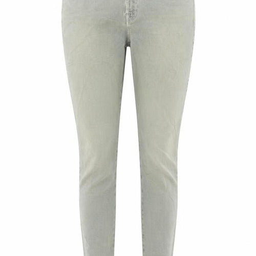 7 For All Mankind Womens Green Cotton Skinny Jeans Size 29 in L30 in Regular Zip