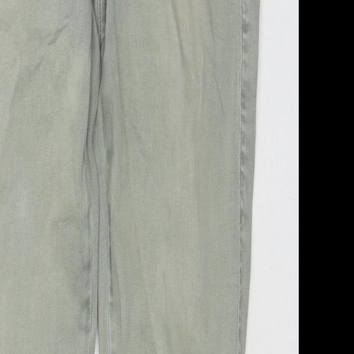 7 For All Mankind Womens Green Cotton Skinny Jeans Size 29 in L30 in Regular Zip