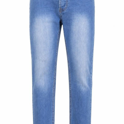 Denim & Co. Mens Blue Cotton Blend Straight Jeans Size 30 in L30 in Regular Button