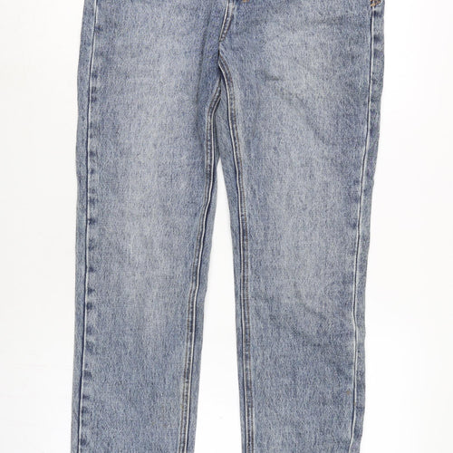 ksubi Womens Blue Cotton Bootcut Jeans Size 28 in L23 in Regular Zip - Raw Hem / vented at bottom of legs.