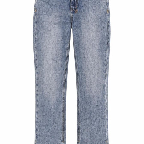 ksubi Womens Blue Cotton Bootcut Jeans Size 28 in L23 in Regular Zip - Raw Hem / vented at bottom of legs.