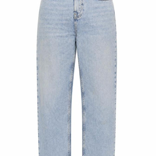 Denim & Co. Womens Blue Cotton Straight Jeans Size 8 L29 in Regular Zip